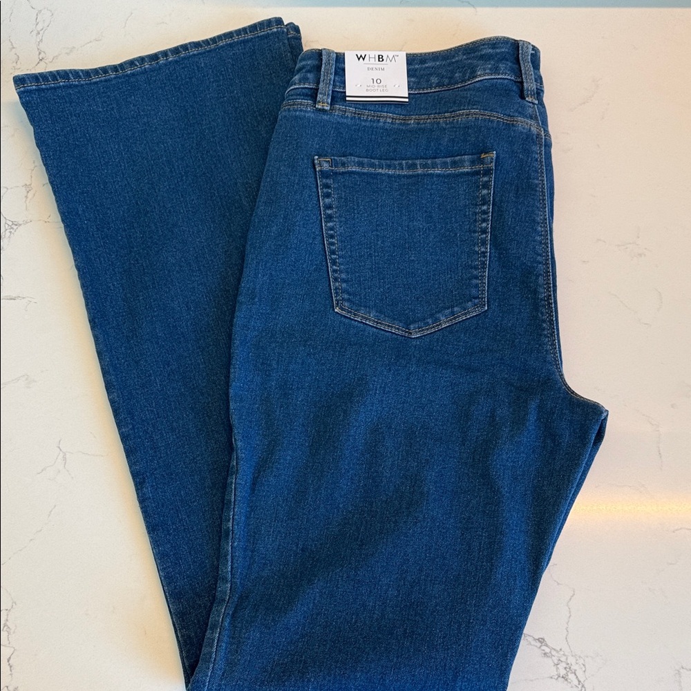 White House Black Market Dark Blue Boot Cut Jeans